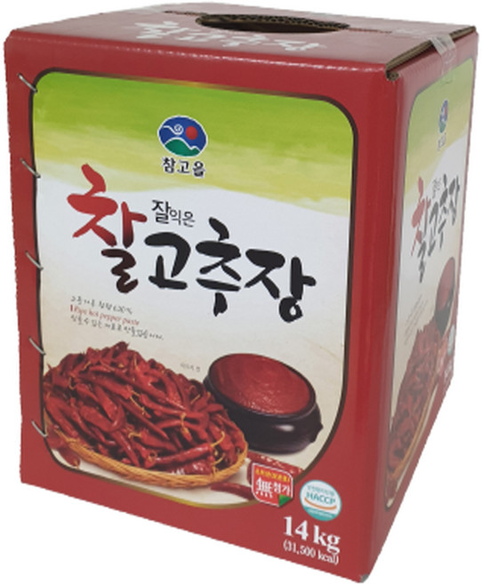 참고을 잘익은 찰고추장 박스, 14kg, 1개