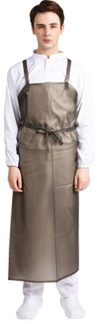 웰프런 우레탄 방수앞치마 H형 특대, 반투명블랙, 1개