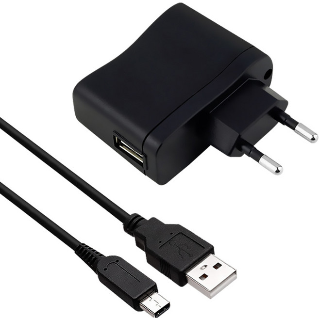 서가 닌텐도 분리형 충전기 +3DS / DSi 케이블, 블랙, 1세트