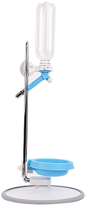 워터키트 높이조절 반려동물 급수식기, blue, 1개