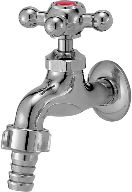 미리내 십자 커플링 수도꼭지 온수, 1개