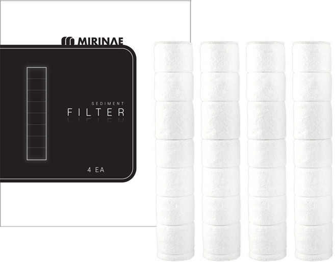 미리내 파워업 수압상승 샤워기헤드 전용 세디먼트 필터, 4개