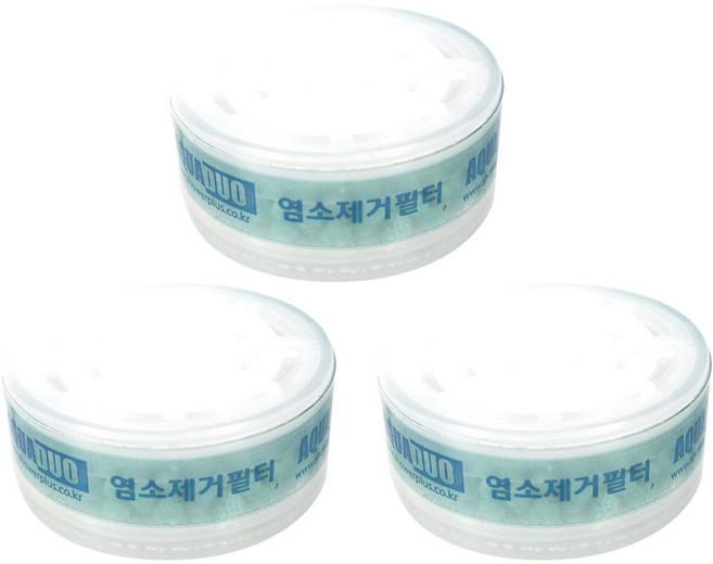 아쿠아듀오 SF-1000 핸디형 전용 2차 헤드 염소필터, 3개, 아쿠아듀오 2차 헤드필터 염소완화