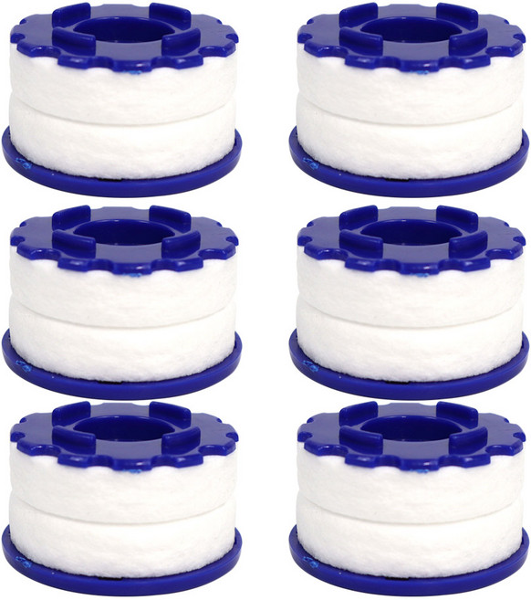 아쿠아듀오 세면대 수조용 정수헤드 리필필터 6p, 1개, SF-1000SS