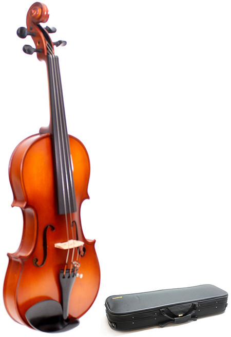 SUZUKI 바이올린 4/4 사이즈 케이스 포함, S2, 연한 갈색, 1개