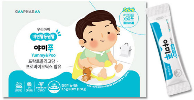 지엠팜 야미푸 유아유산균, 2.5g, 60개