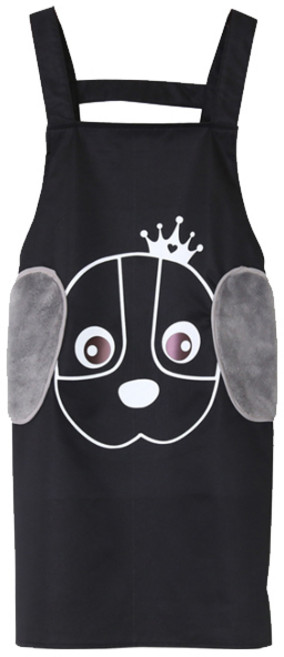 마켓피오 주방 손닦는 타올 앞치마, 블랙, 1개