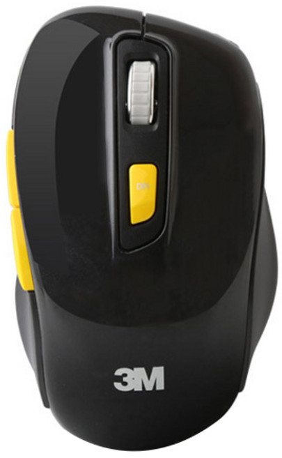 쓰리엠 포인트 무소음 무선 마우스 2.4Ghz, M750, 블랙