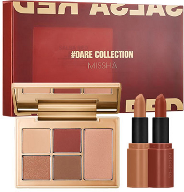 미샤 데어 컬렉션 살사레드 팔레트 립스틱 세트, 혼합색상, 1개