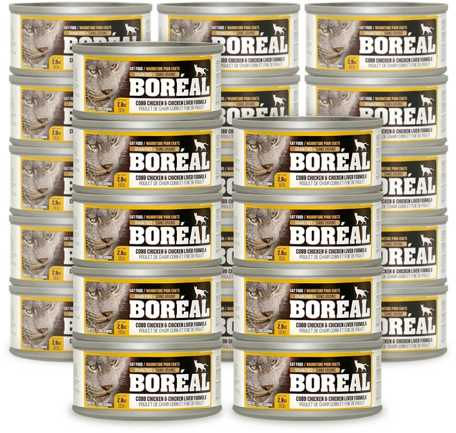 보레알 전연령용 고양이 주식캔, 닭, 80g, 24개 - 쿠팡