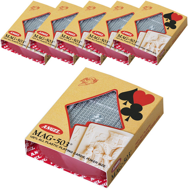 ANGEL 엔젤포커 포커용 카드 6p MAG-503, 혼합색상, 6개