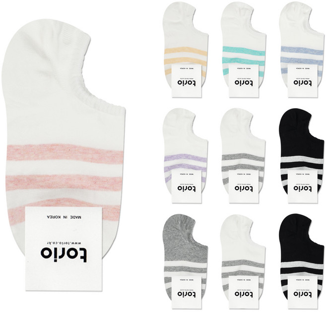 박군 여성용 파스텔 3선 양말 10족