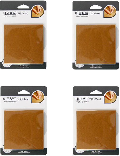 엘트리 바닥보호 데코보드 100mm 2매입, 4개