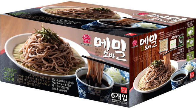 한일본고장 메밀 소바, 211.7g, 6개