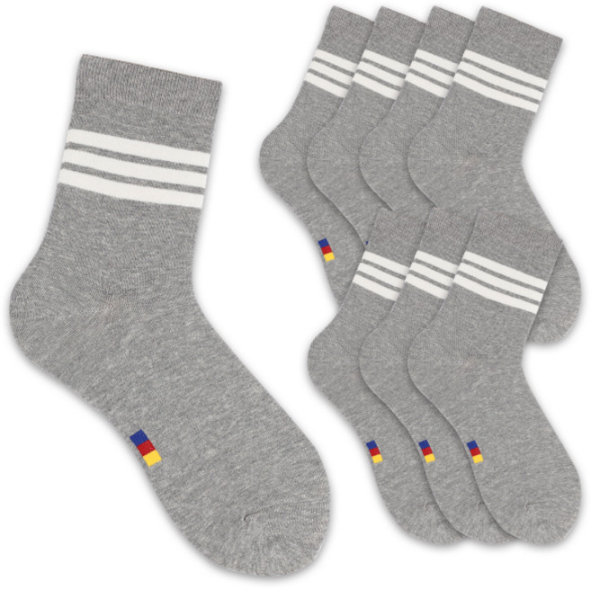 헤이내꼬 남성용 FC 바르셀로나 링글 중목 양말 8족 세트