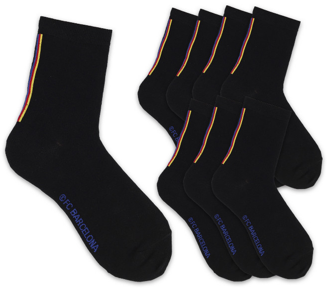 헤이내꼬 남성용 FC 바르셀로나 백라인 중목 양말 8족 10세트