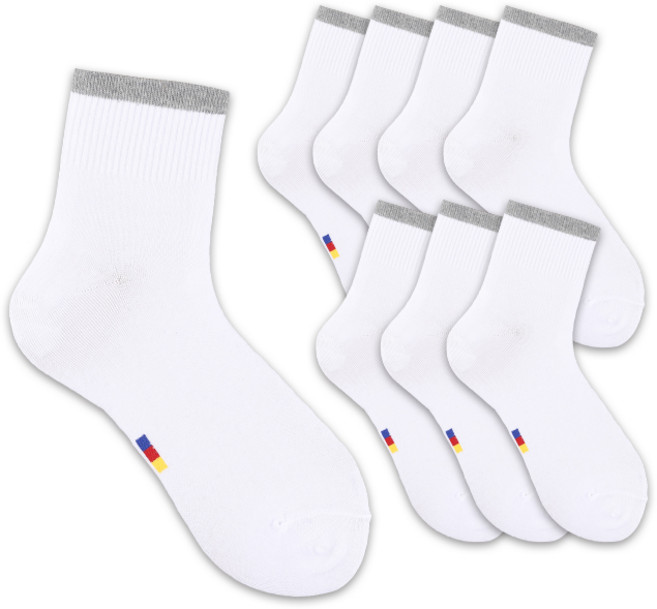 헤이내꼬 남성용 FC 바르셀로나 베이직 중목 양말 8족 세트