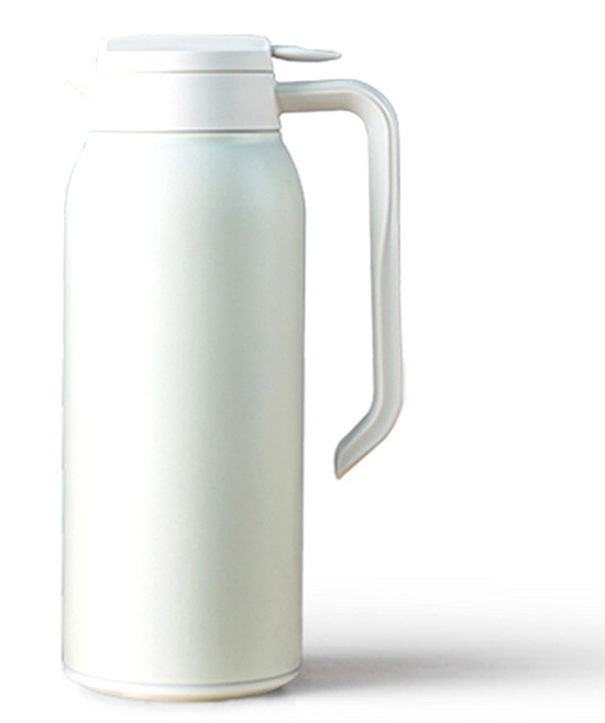 칼딘 보온보냉 핸디 스텐 냉장고 물병, 화이트, 1.5L