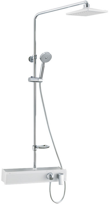 두진 아이언 선반형 해바라기 샤워기 DB9090, 1개, 화이트