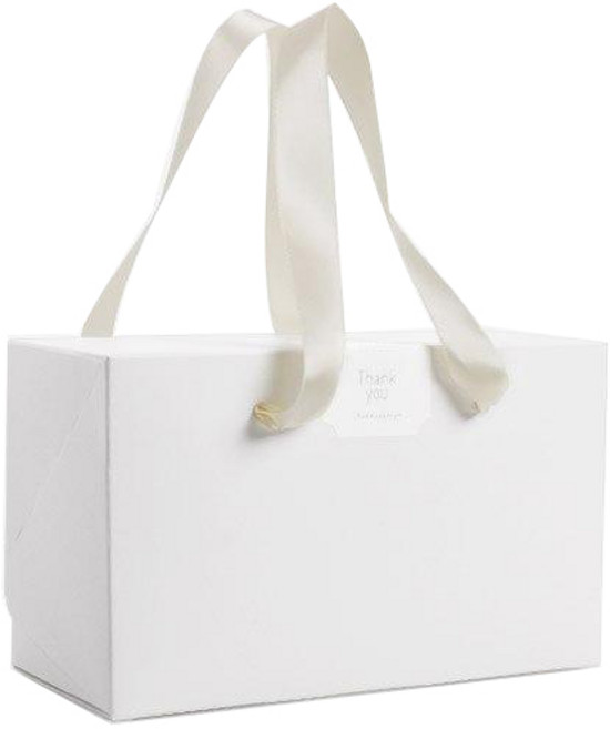 THANK YOU 선물박스 백 M, 화이트, 20개