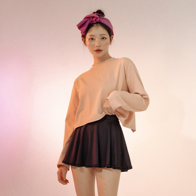 벤디스 여성용 하이텐션 래쉬가드 스커트 C304