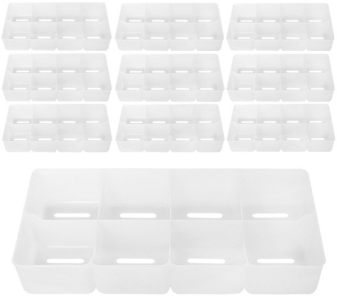 생활창고 8칸 서랍 정리함 화이트, 10개