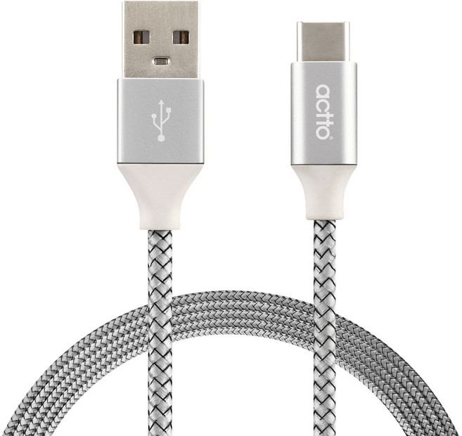 엑토 롱 테일 타입C 충전 데이터 케이블 3m TC-24, 실버, 1개