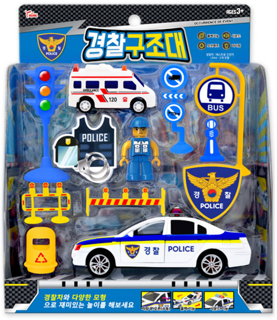 씽크 경찰구조대 패키지 완구, 혼합색상, 1세트