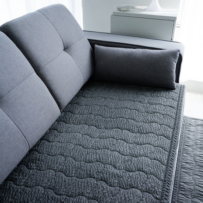 인룸 노이즈 시어서커 누빔 소파패드