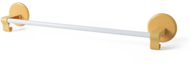 윈프라이스 다용도 수건걸이, 옐로우, 1개