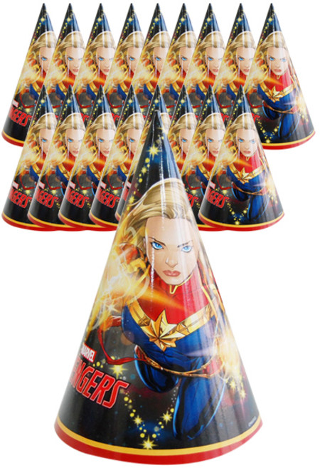 와우파티코리아 어벤져스 고깔 파티모자, 캡틴마블 오리지널, 18개