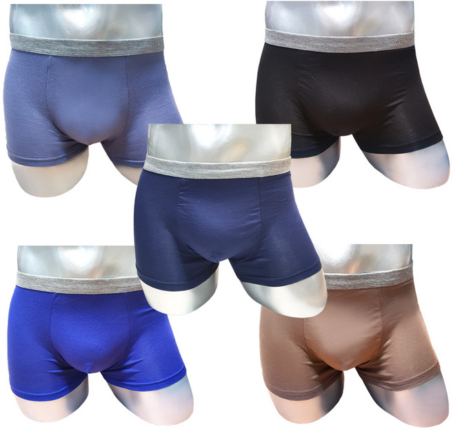 INTARSIA 竹纖維男性四角內褲 3110 5件組