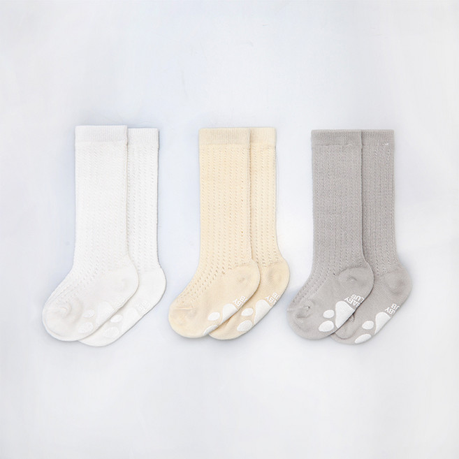 하이베이비클럽 매쉬 와플 니삭스 3종 세트