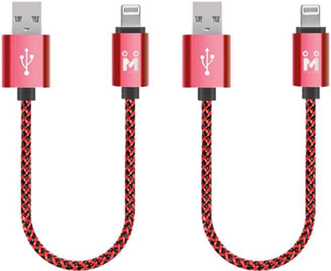 아이메이트 메탈릭 애플8핀 숏 고속충전케이블, 2개, 25cm