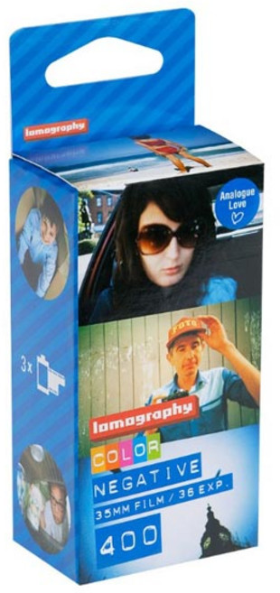로모그래피 컬러 네거티브 필름 35mm, ISO 400, 3개