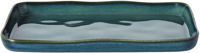 까사무띠 쎄나 직사각 접시, 그린, 1개