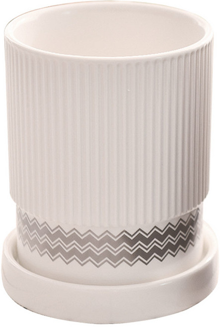 바람 체리쉬 도자기 수저통, 화이트, 1개