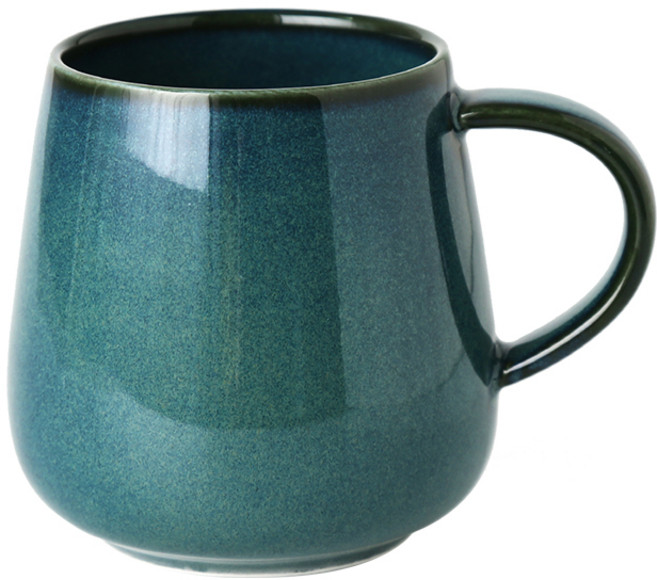 까사무띠 쎄나 머그컵 400ml, 그린, 1개