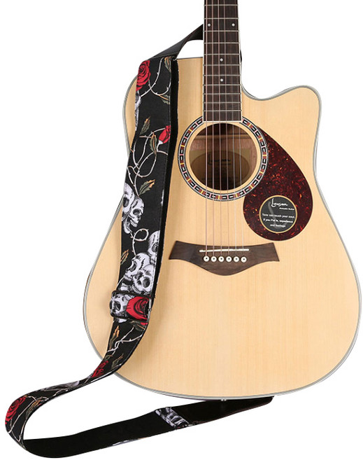 콩 K sound 패셔너블 기타 스트랩, 로즈, 1개