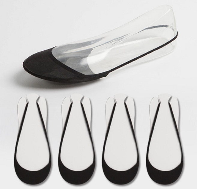 엑스미스 여성용 쿠션패드 히든 끈 하프 덧신 5족 베이지 5족세트