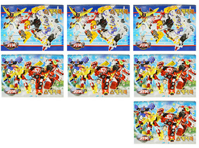 헬로카봇 스케치북 랜덤발송 7p, 345 x 247 mm, 10매