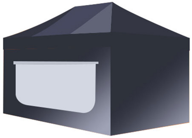 홍캐노피 행사용 접이식 스틸 모기장벽면 캐노피천막 2.5 x 3.7 m, 네이비, 1개