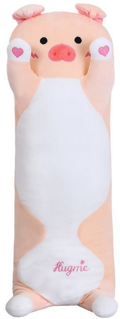 가팡 귀여운 바디필로우 캐릭터 롱쿠션, 핑크돼지