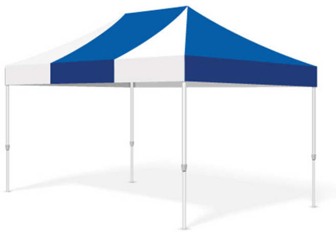 홍캐노피 행사용 접이식 스틸 캐노피천막 2.5 x 3.7 m, 파랑 + 백색, 1개
