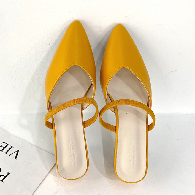 라블 여성용 스틸레토 밴딩 투웨이 뮬 슬링백 5cm