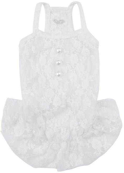 퍼피엔젤 레이스 스판 끈나시 PA-DR233, 1 WHITE, 1개