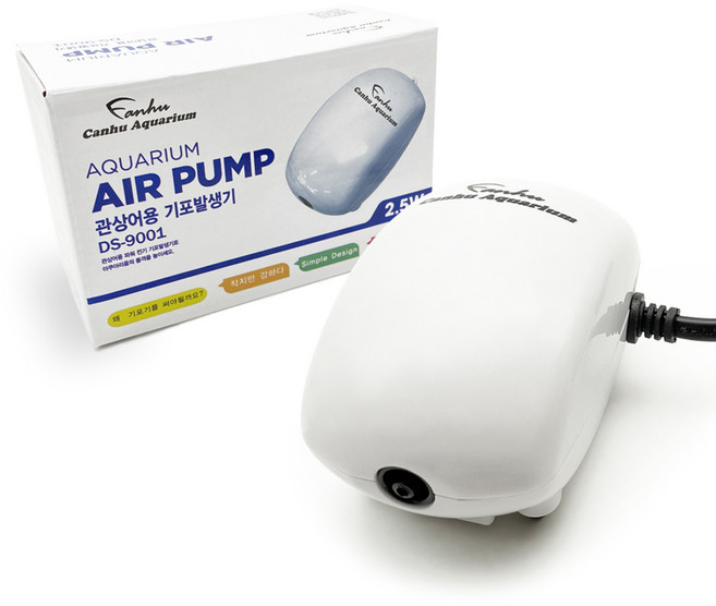 칸후아쿠아리움 관상어용 저소음 1구 기포발생기 DS-9001, 1개