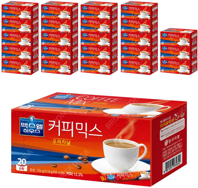 동서식품 맥스웰하우스 오리지날 커피믹스, 11.8g, 20개입, 24개