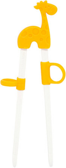마커스앤마커스 유아젓가락, 옐로우기린 롤라, 1개