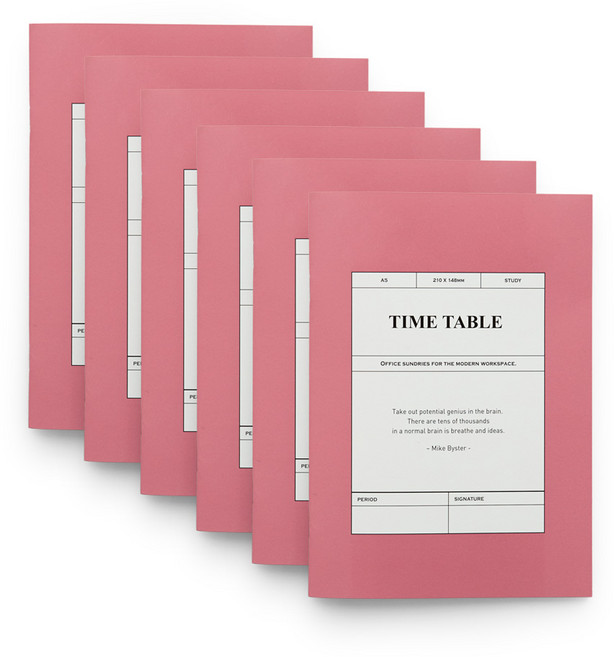 퍼니메이드 머리가 좋아지는 공부노트 스터디플래너 A5 6p, 혼합색상, 1세트